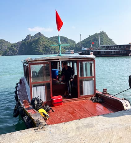 Our boat for the day