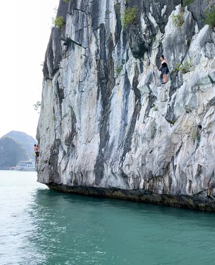 Here's one of the taller climbs that we did